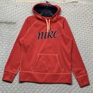 Nike Thermal FIT  Hoodie Sweatshirt Women Size XL Pink Long  Sleeve 599144-676